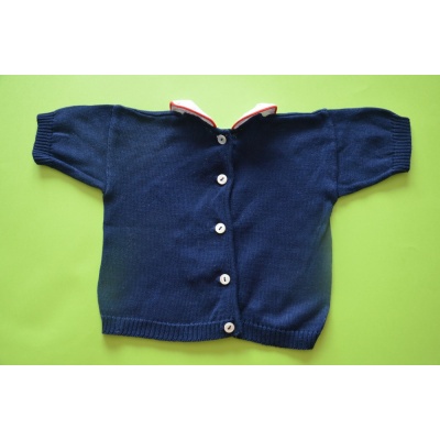 GRANATOWY SWETEREK ROZM. 68 CM